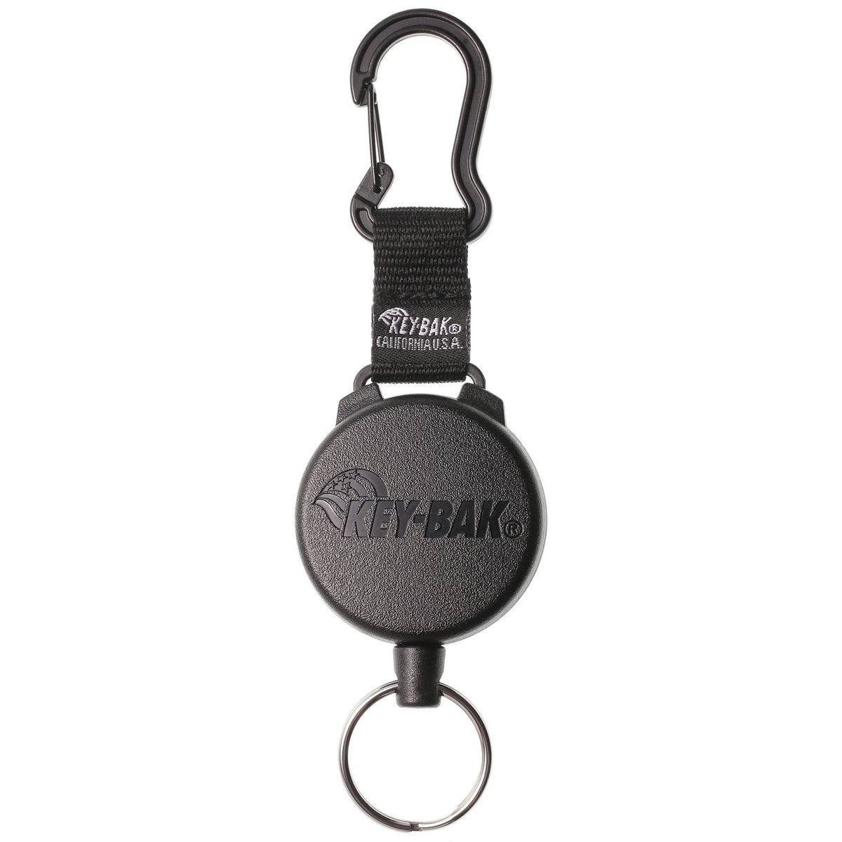 Key-Bak Secur-It Key Retractor Gear Reel with Carabiner 48 Inch Kevlar Cord