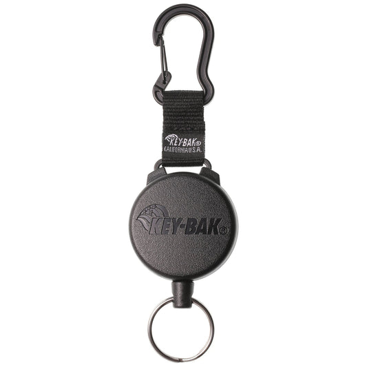 Key-Bak Secur-It Key Retractor Gear Reel with Carabiner 48 Inch Kevlar Cord