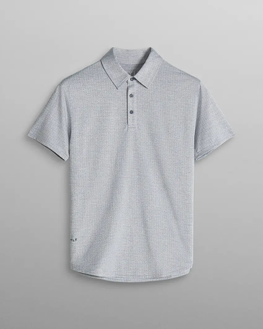 Heather Printed Polo