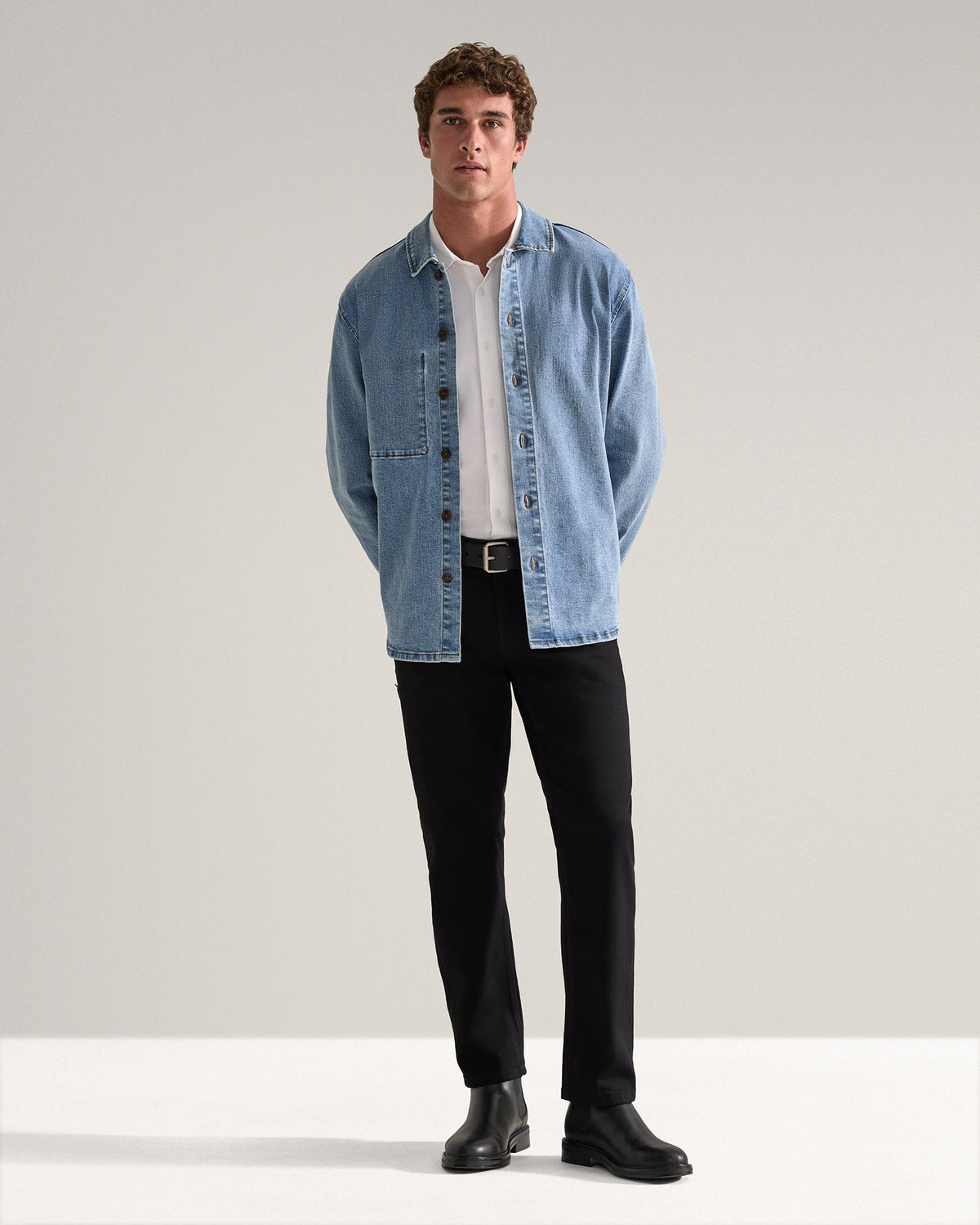 Everyday Stretch Denim Overshirt 10.00
