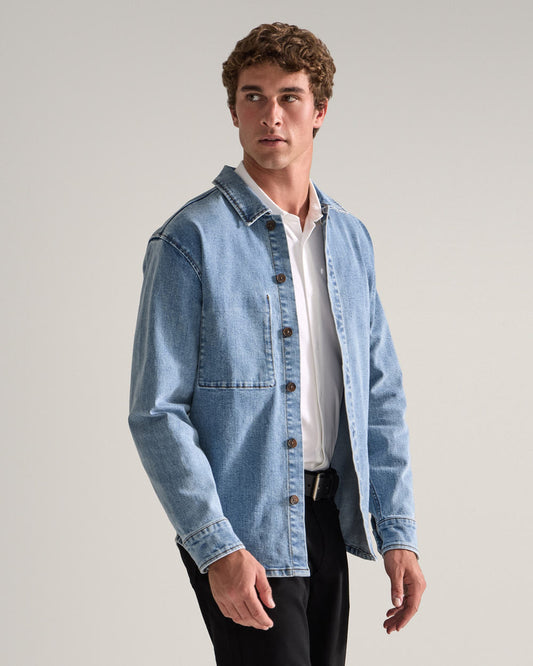 Everyday Stretch Denim Overshirt