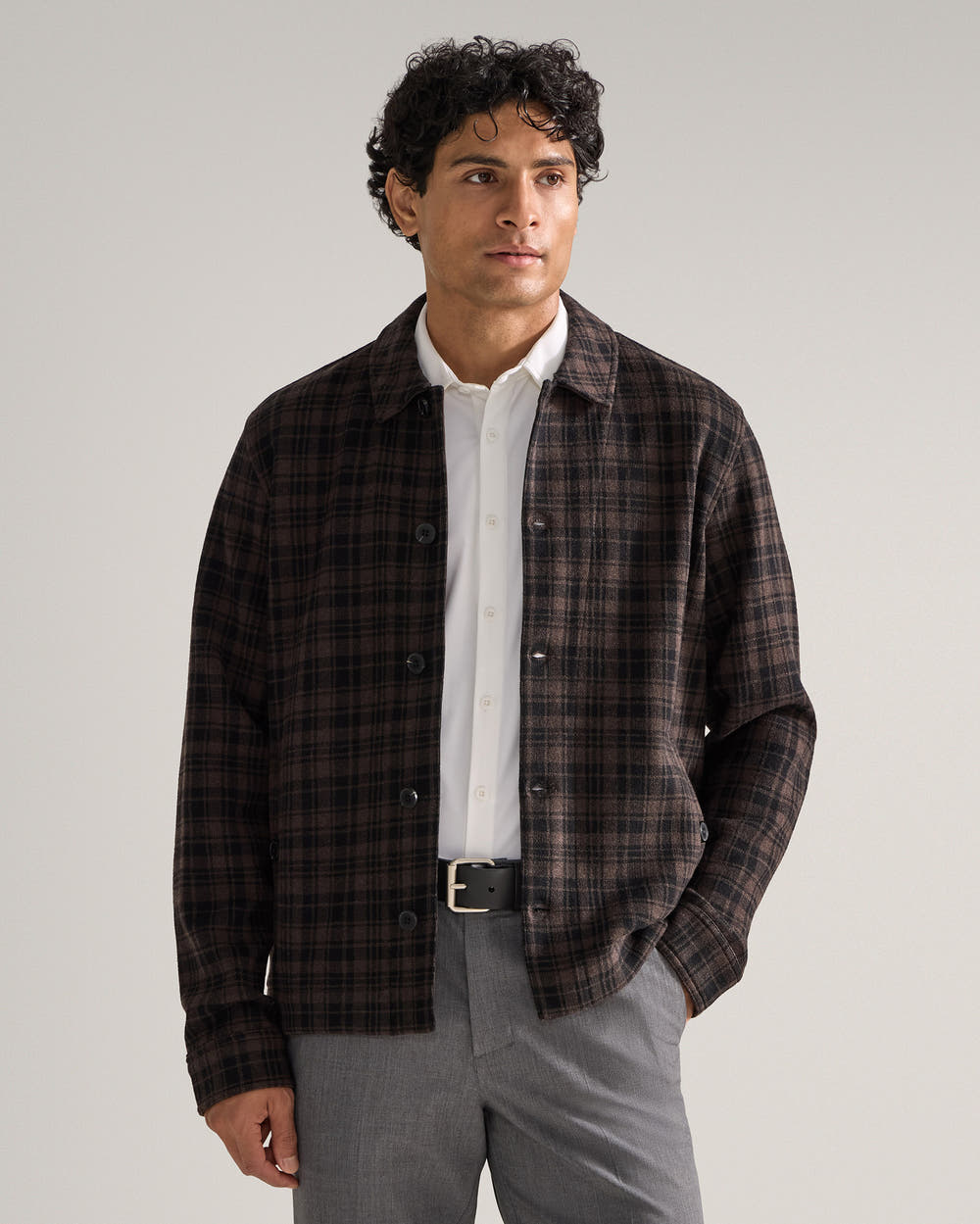 Executive Stretch Knit Classic Fit Overshirt