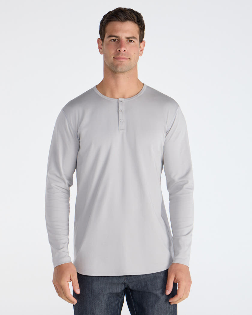 Cotton Long Sleeve Henley