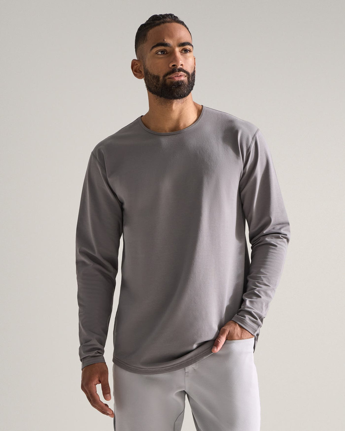 Drop-Cut Long Sleeve: LUXDrop-Cut Long Sleeve: LUX